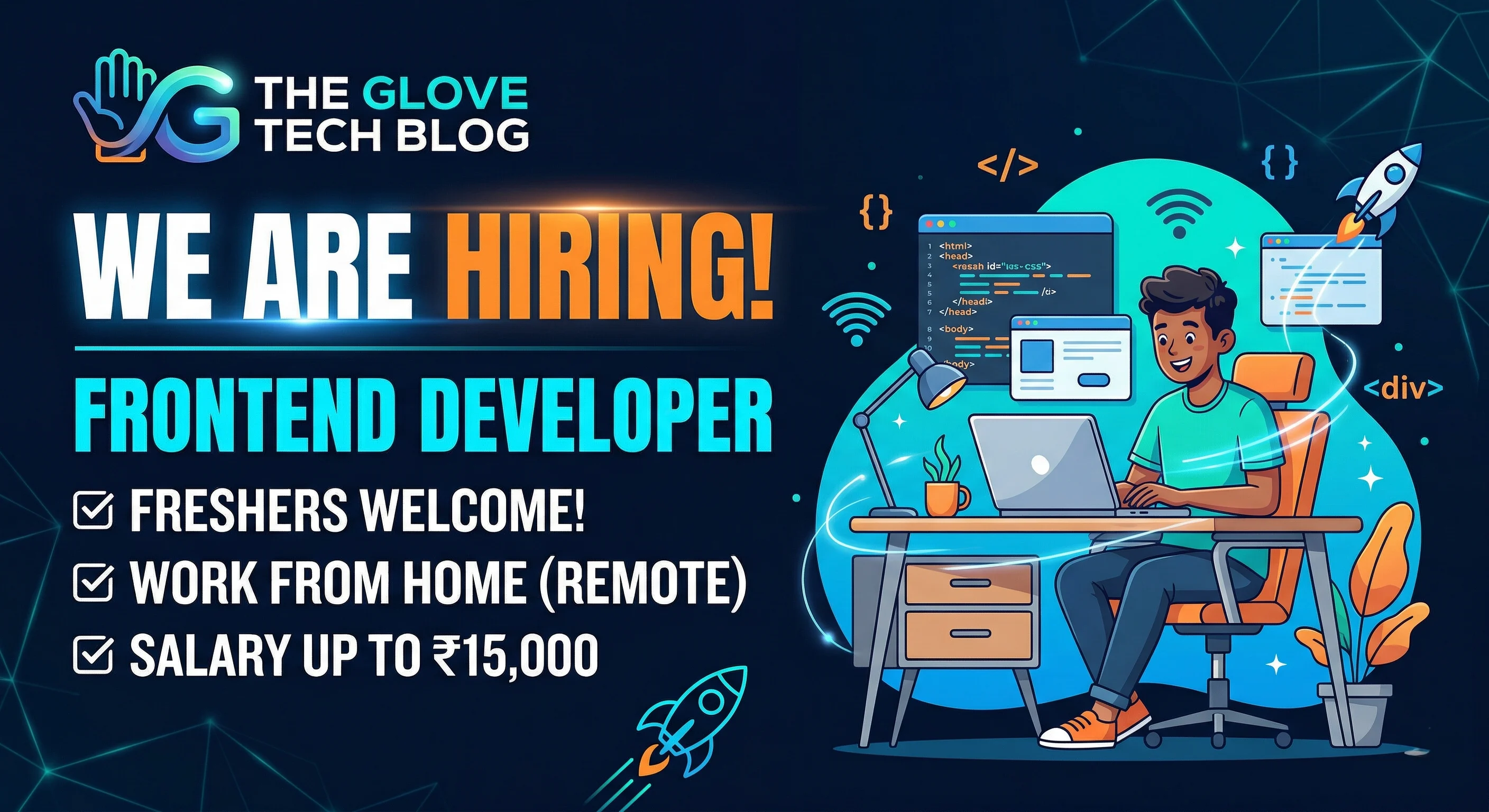 The Glove hiring freshers for Frontend Developer work from home
