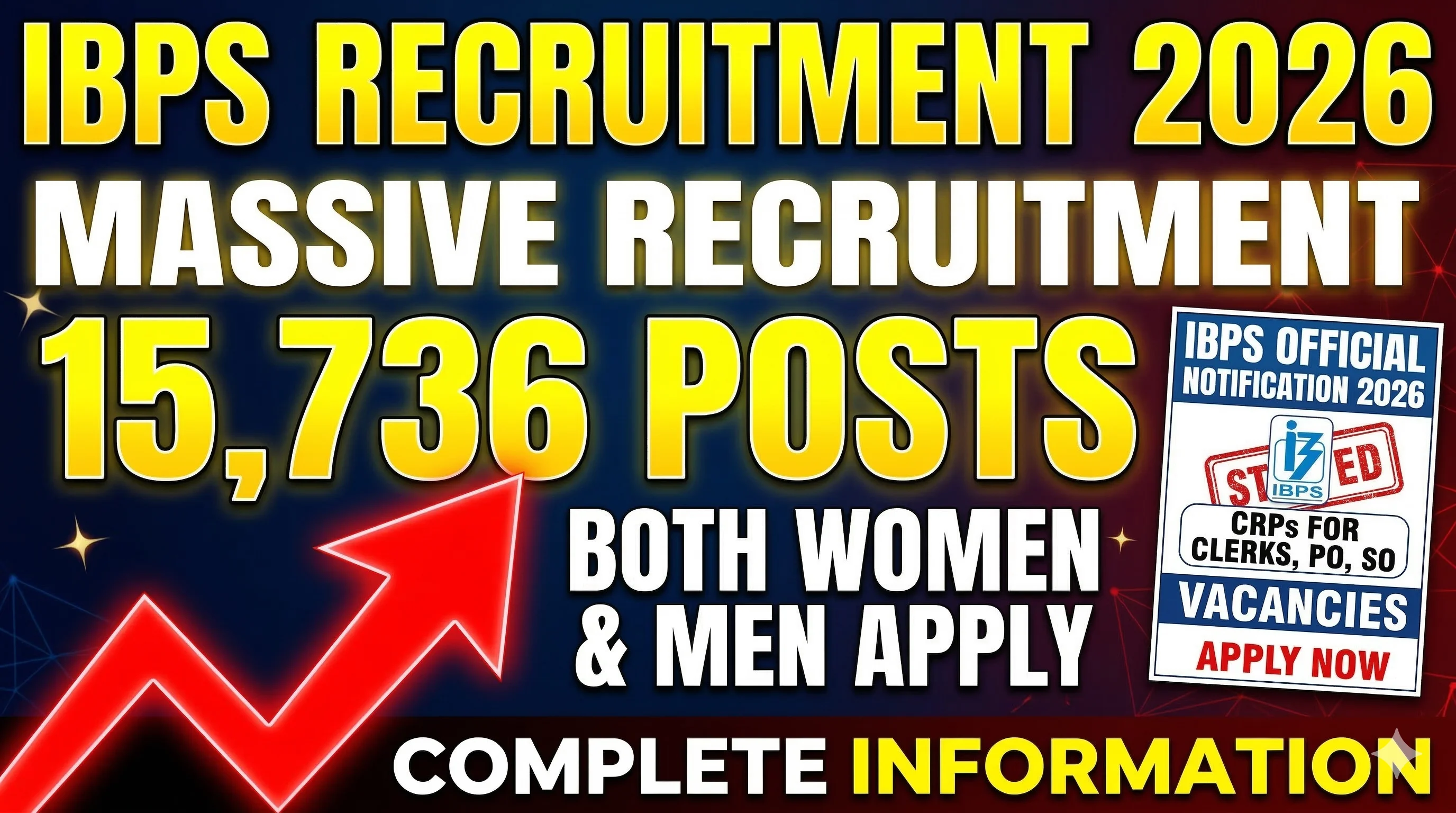 IBPS Recruitment 2026 massive clerk and CSA hiring notification
