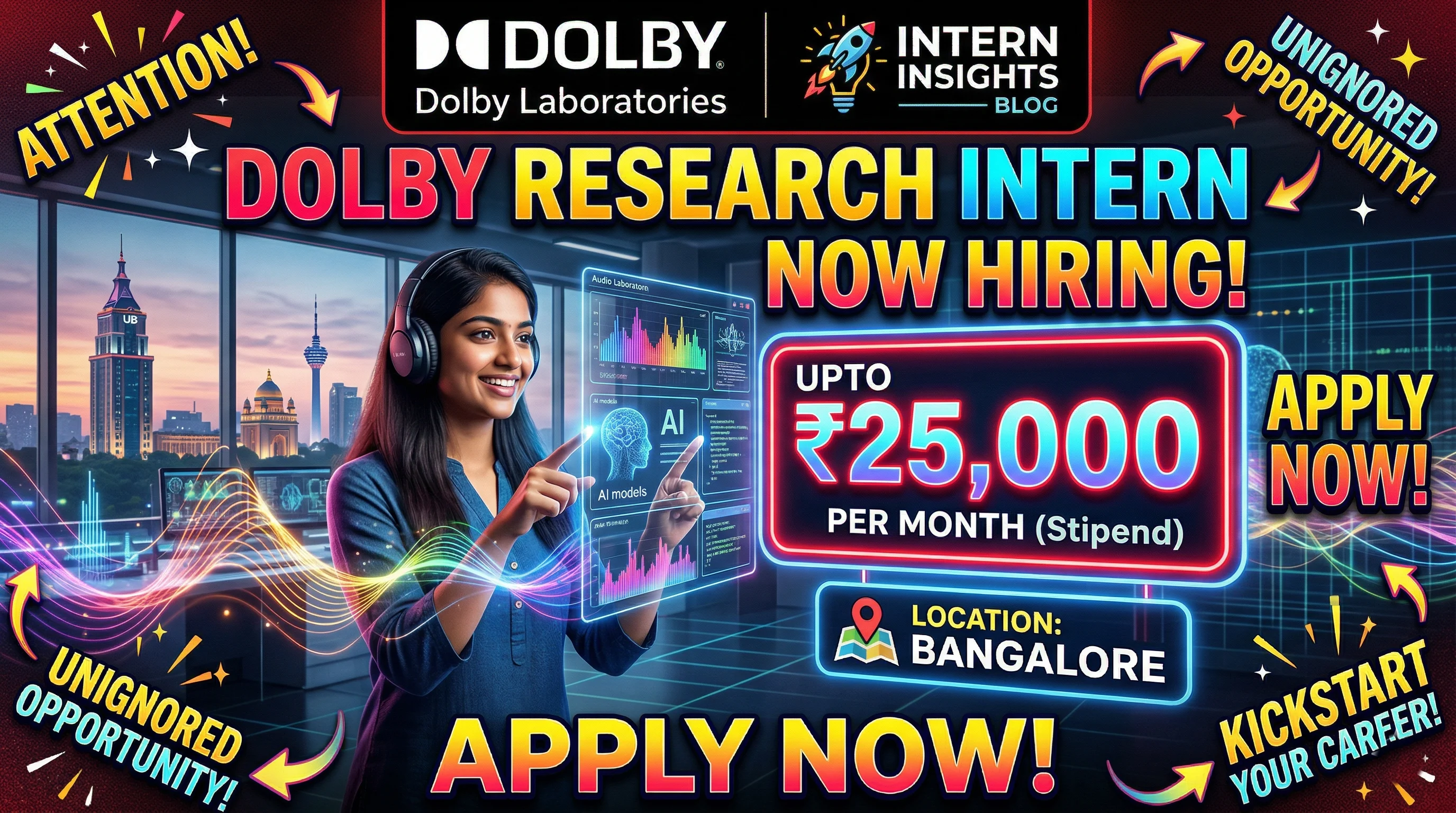 Dolby hiring freshers for Research Intern in Bangalore 2026