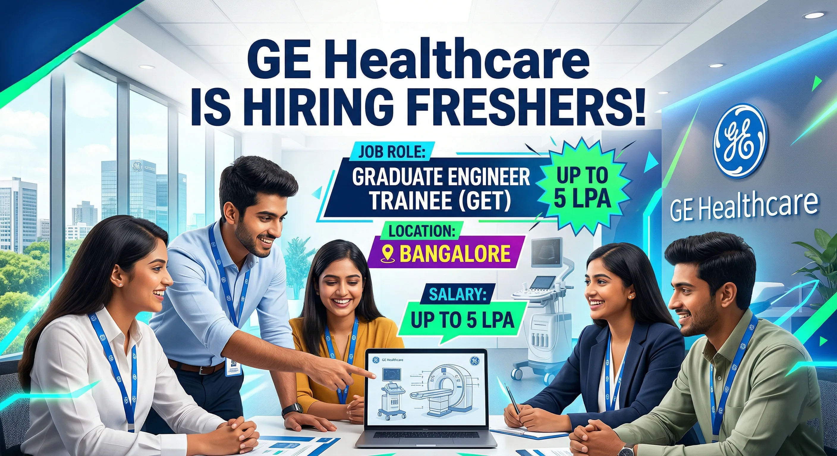GE HealthCare hiring freshers for Graduate Engineer Trainee in Bangalore