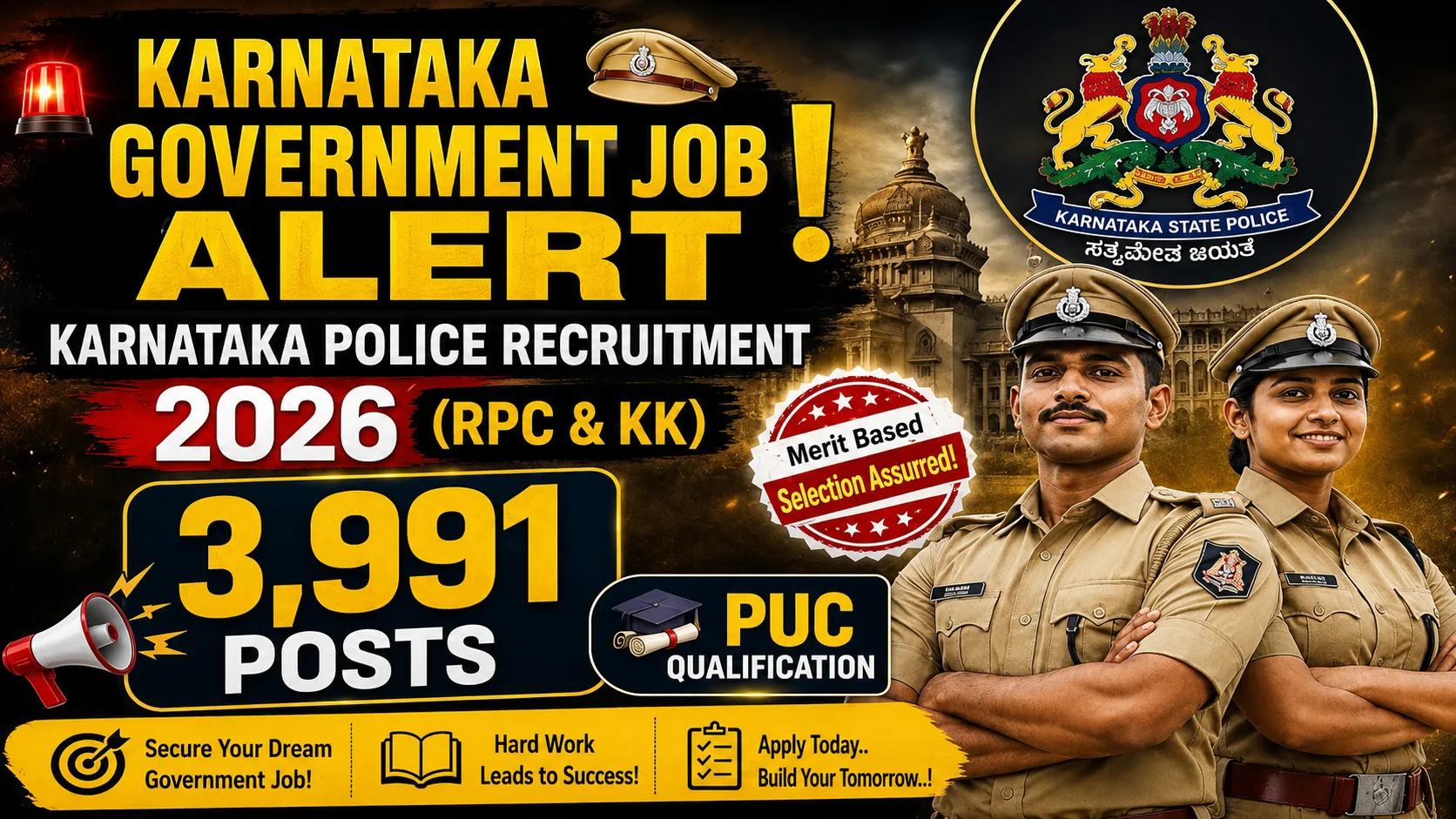 Karnataka Police KSP Constable Recruitment 2026 — complete guide to vacancies, eligibility, and apply online